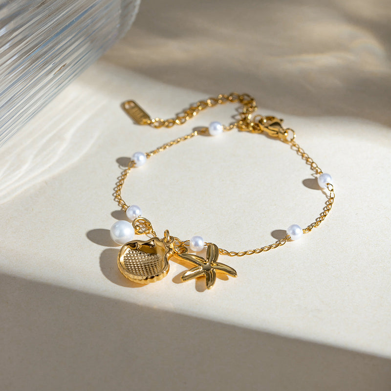 Geometric  Starfish Adjustable Bracelet