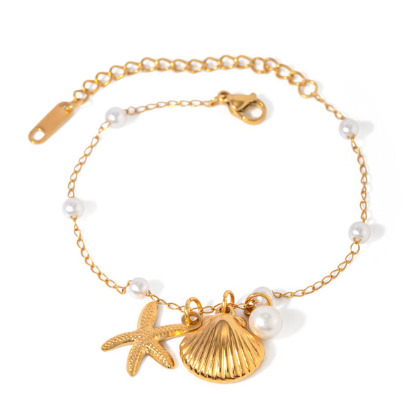 Geometric  Starfish Adjustable Bracelet