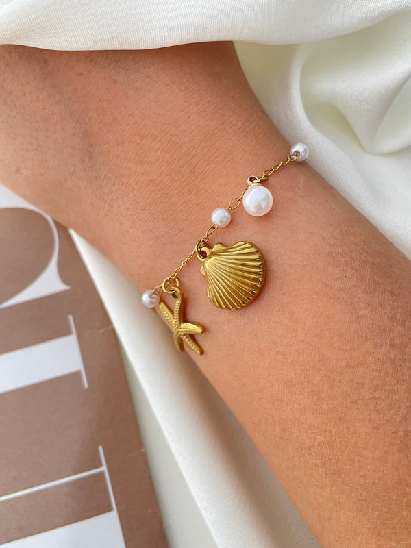 Geometric  Starfish Adjustable Bracelet