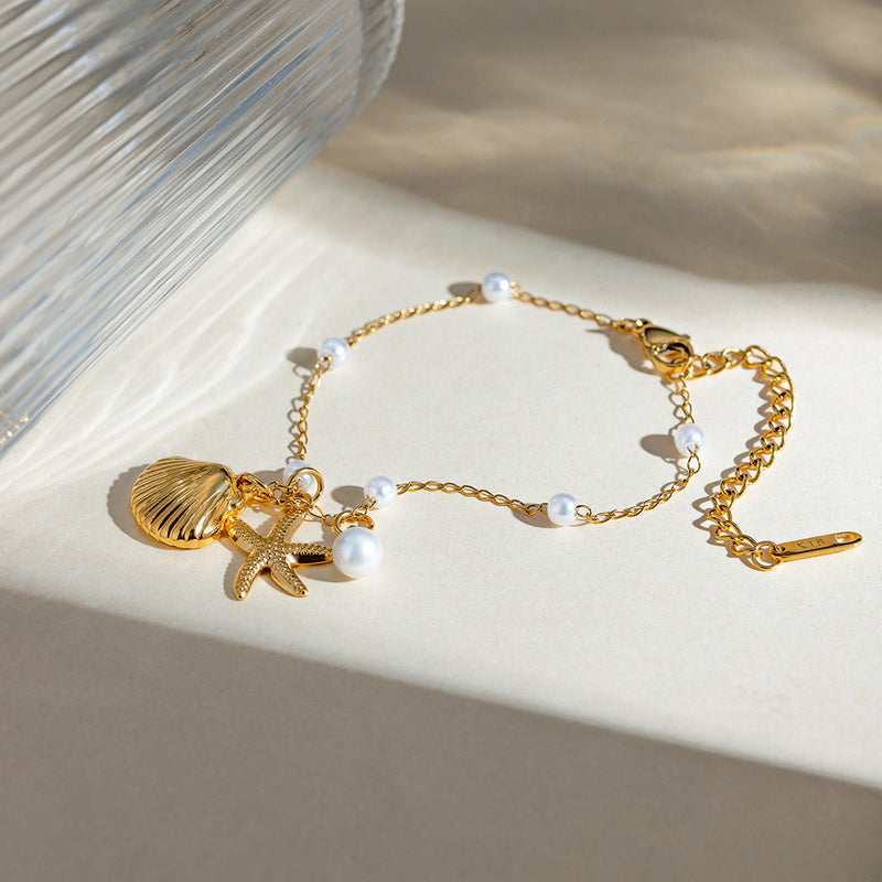 Geometric  Starfish Adjustable Bracelet