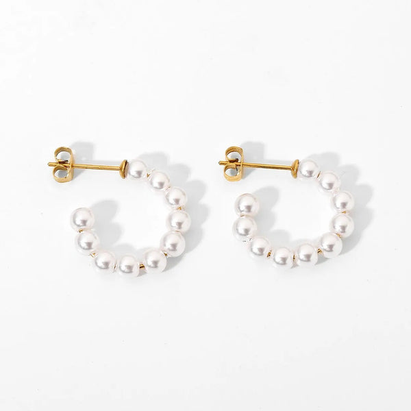 CLASSIC PEARLS OHRRINGE SMALL GOLD