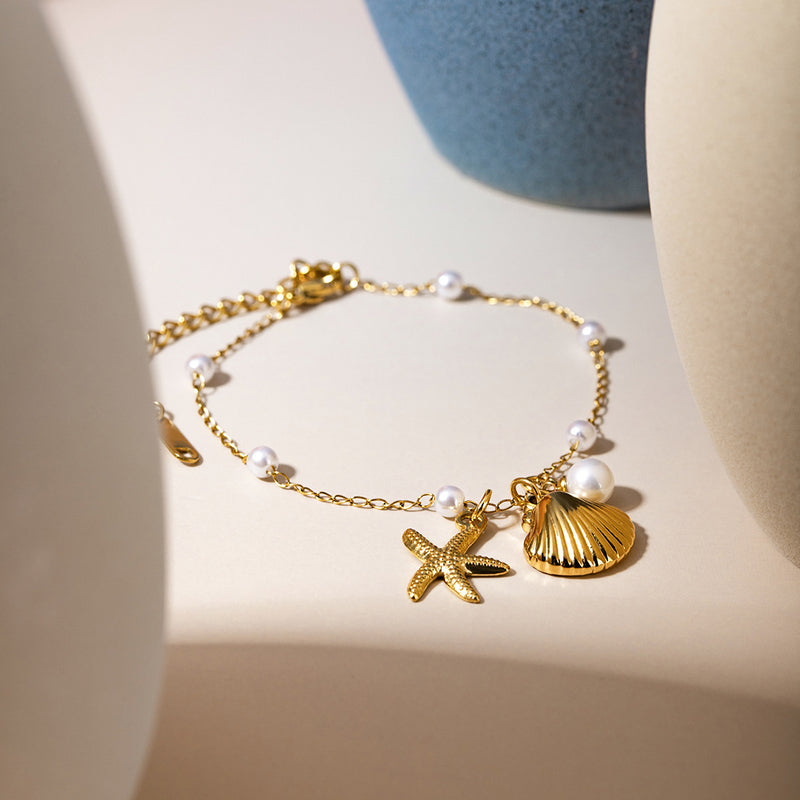 Geometric  Starfish Adjustable Bracelet