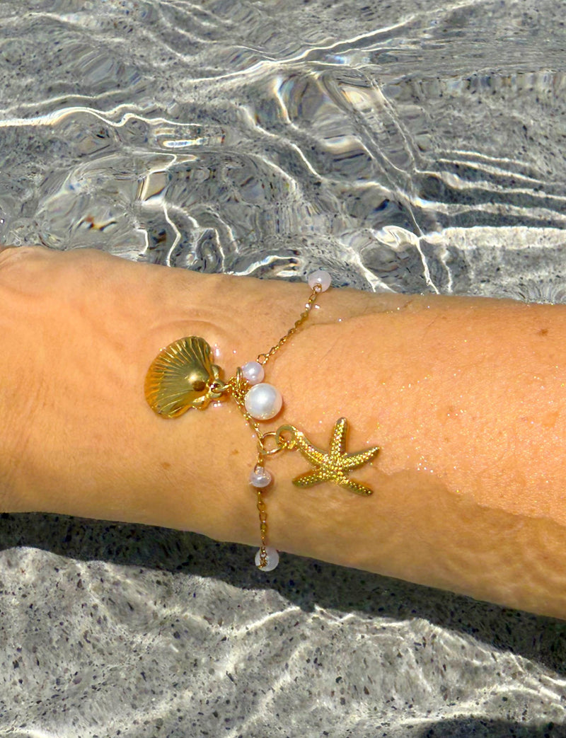 Geometric  Starfish Adjustable Bracelet