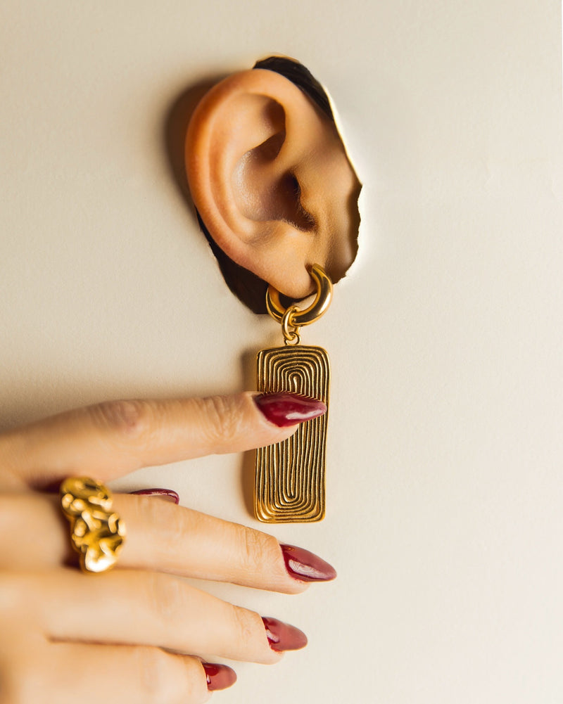 Modern Minimalist Bar  Earrings