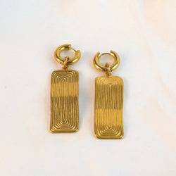 Modern Minimalist Bar  Earrings