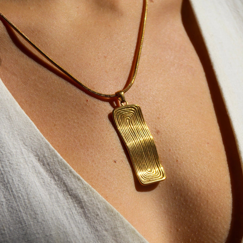 Modern Minimalist Bar Necklace