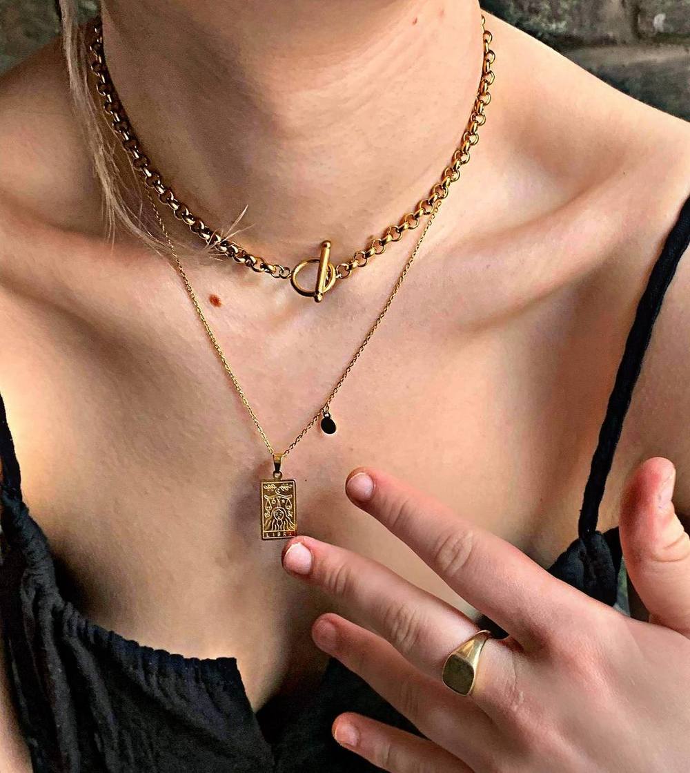 DIOR NECKLACE 18K GOLD PLATED – Ohparislookbook