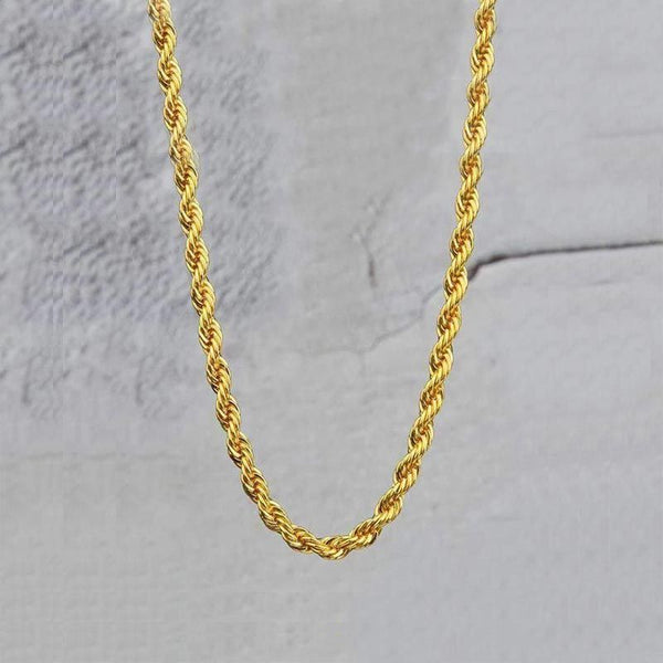 ROPE NECKLACE 18K GOLD PLATED